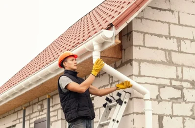 Pose et remplacement de gouttières à Écouviez